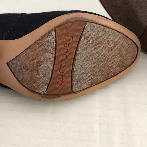 NWT - Franco Sarto Optimum Blue Denim Slip On Pump - Picture 10 of 10